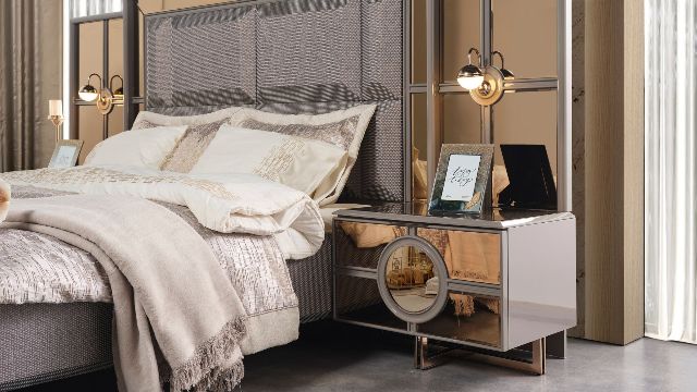 Спальня с золотыми фасадами Престиж, INFAVORI Спальня с золотыми фасадами Престиж, INFAVORI