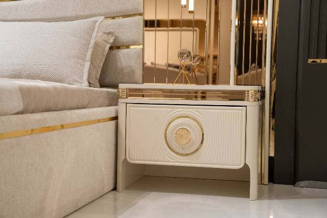 Белая спальня с золотом в стиле АРТ-Деко Верона, DASELL