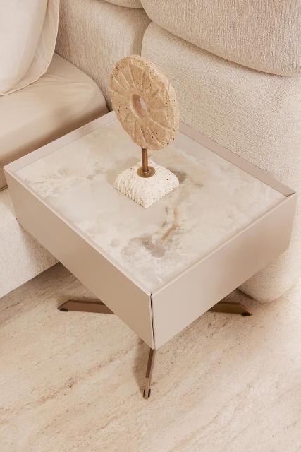 Бежевая современная мебель для спальни Виктория, Идол