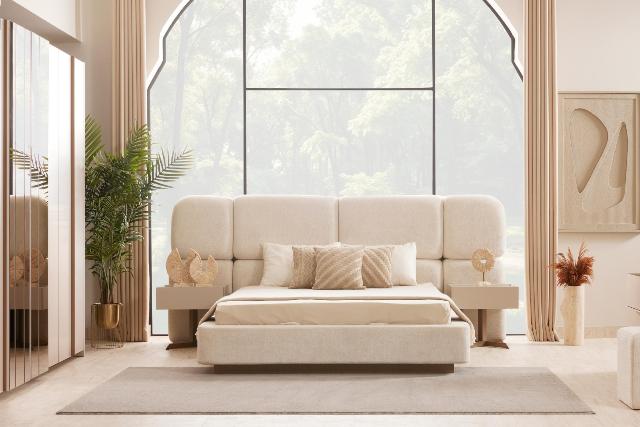 Бежевая современная мебель для спальни Виктория, Идол Бежевая современная мебель для спальни Виктория, Идол