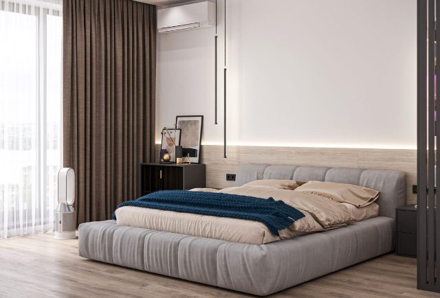 Мягкая современная кровать Бон, ШГ Мягкая современная кровать Бон, ШГ