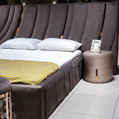 Темная спальня с золотым декором Мадрид, FF Темная спальня с золотым декором Мадрид, FF