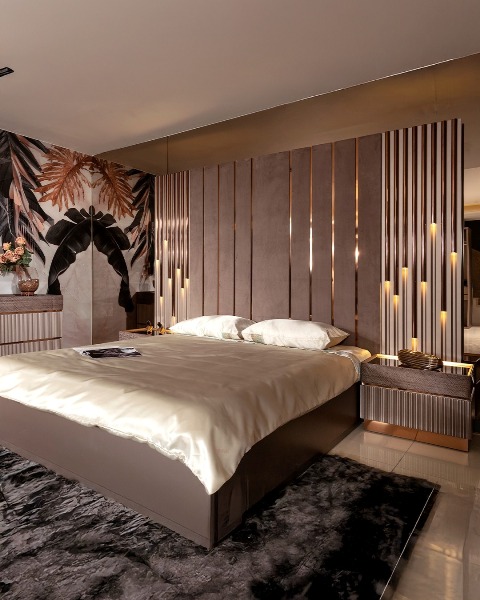 Современная бежевая спальня Венеция, Арт-Деко, FF