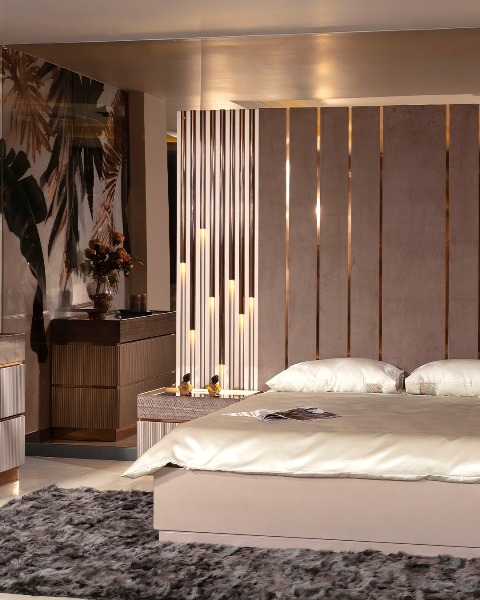 Современная бежевая спальня Венеция, Арт-Деко, FF
