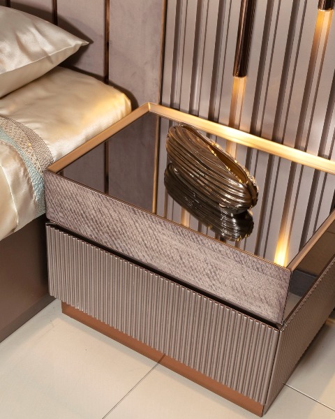 Современная бежевая спальня Венеция, Арт-Деко, FF