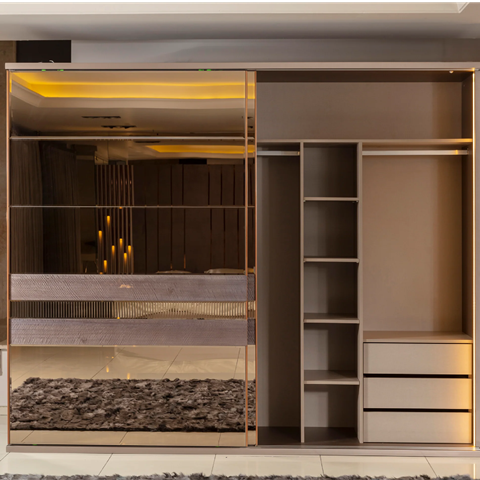 Современная бежевая спальня Венеция, Арт-Деко, FF Современная бежевая спальня Венеция, Арт-Деко, FF