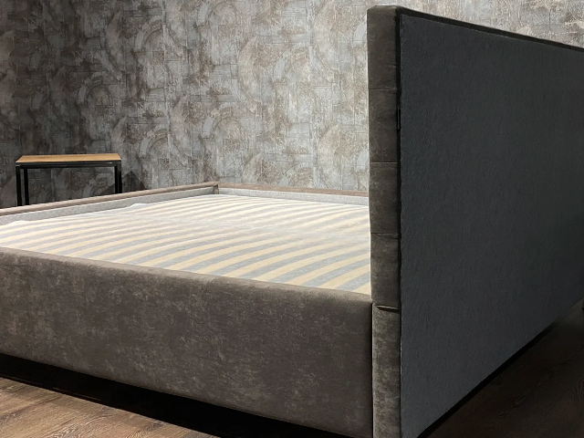 Мягкая двухспальная кроваль Лея L004, Р