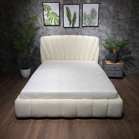 Белая мягкая кровать Шелл  L 064 Shell, Р