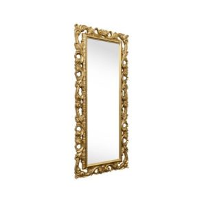 Золоте велике дзеркало у різьбленій рамі