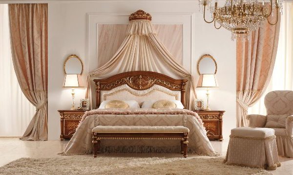 Ореховая итальянская спальня Людовик, Valderamobili