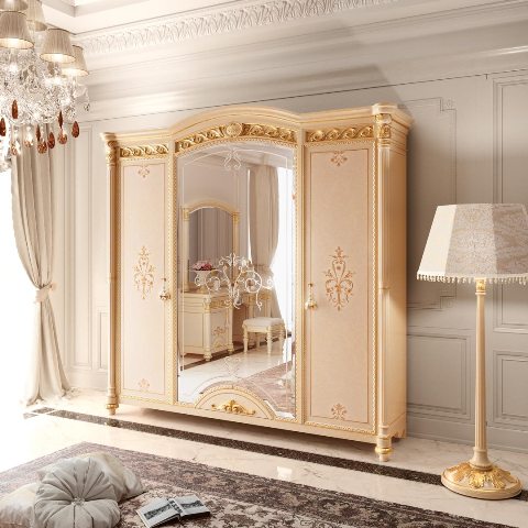 Элитная белая итальянская спальня Людовик Valderamobili Элитная белая итальянская спальня Людовик Valderamobili