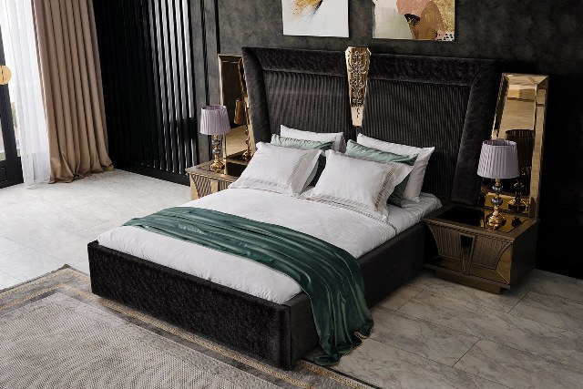 купити темну спальню в стилі модерн