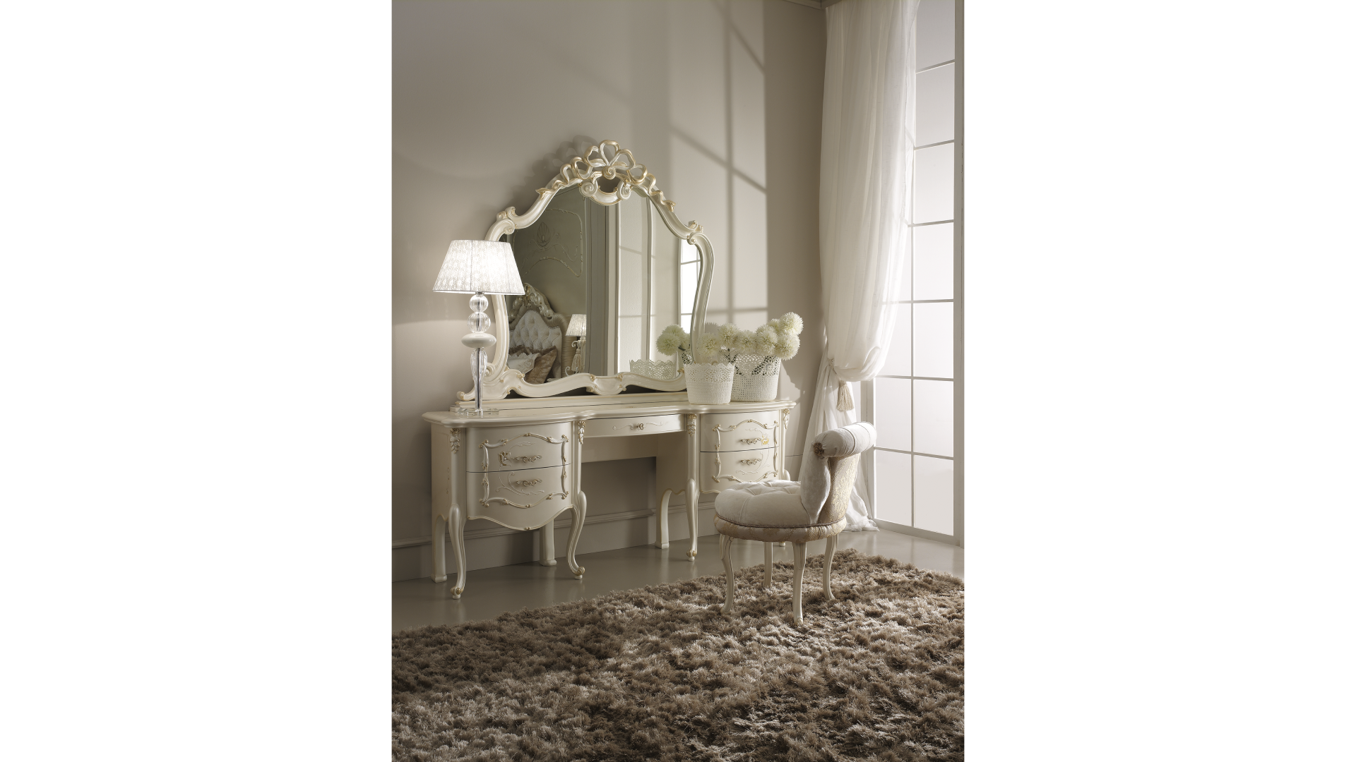 Белая итальянская спальня Венера Ghezzani Белая итальянская спальня Венера Ghezzani