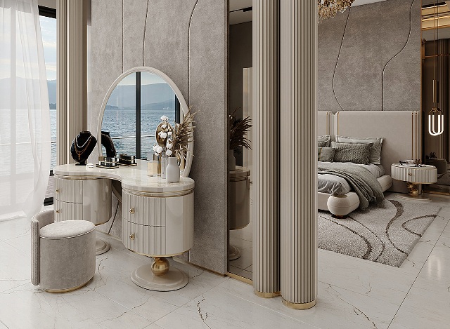 Белая спальня в стиле АРТ-Деко Арелла, Медмо