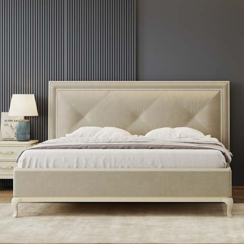 Мягкая кровать на ножках Неаполь