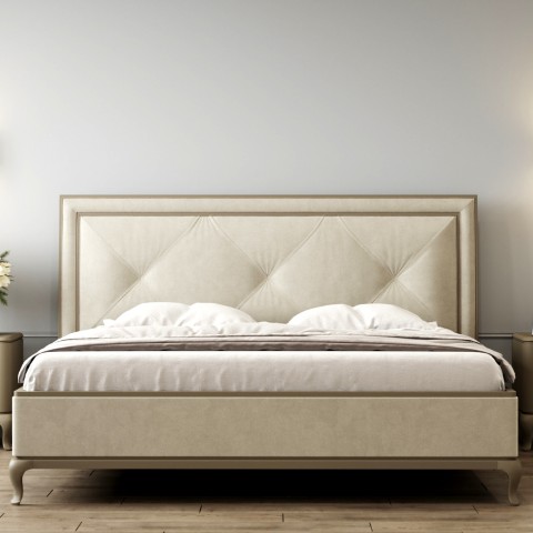 Мягкая кровать на ножках Неаполь Мягкая кровать на ножках Неаполь