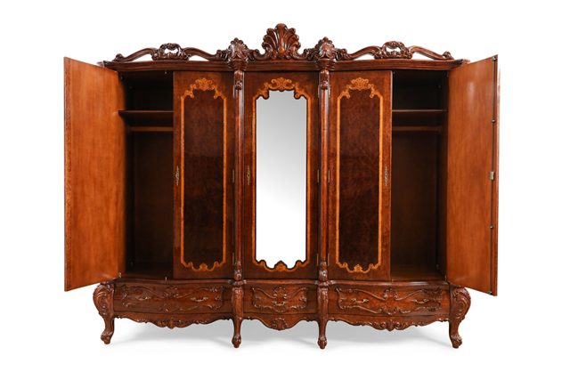 Большой пятидверный шкаф в стиле барокко Император Большой пятидверный шкаф в стиле барокко Император