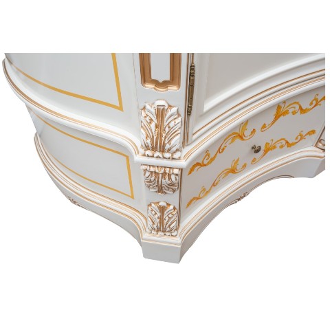 Белый классический шкаф с золотом Мона Лиза, Румыния Белый классический шкаф с золотом Мона Лиза, Румыния